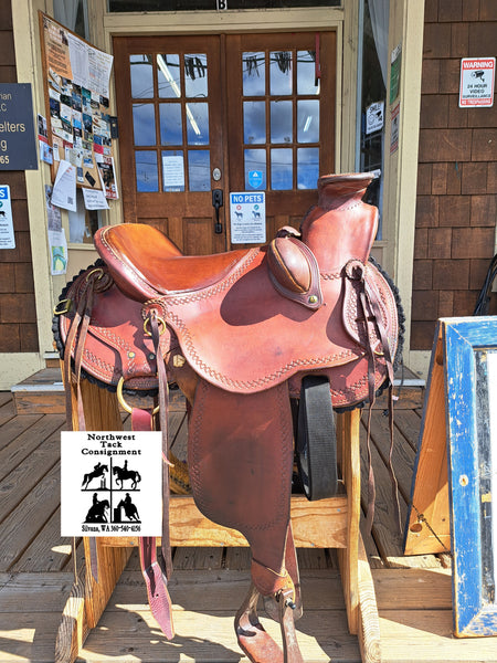 16" Red Sky Saddles Wade Ranch Roper Mule Saddle