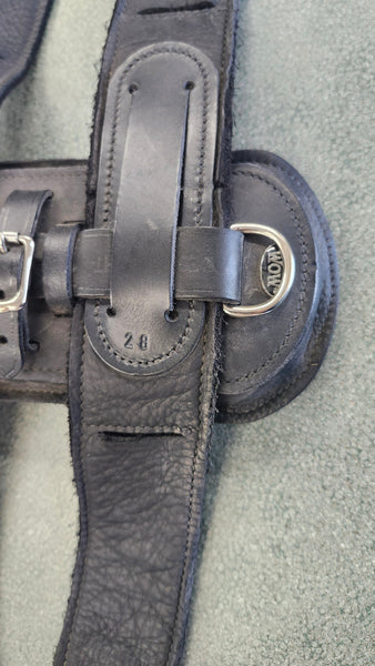 28" Wow H Style Leather Dressage Girth