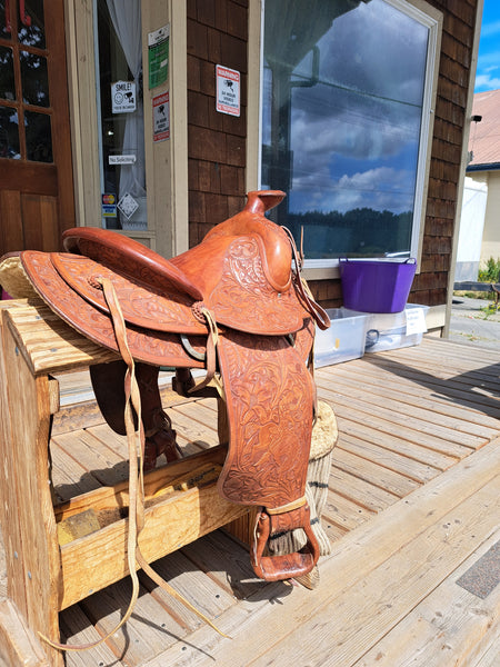 14" George Lawrence Vintage Ranch Saddle
