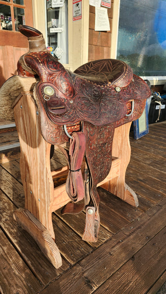 15.5" Billy Cook Vintage Roping Saddle