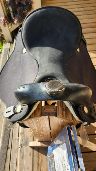 17" Abetta Stealth Flex Cordura Western Saddle