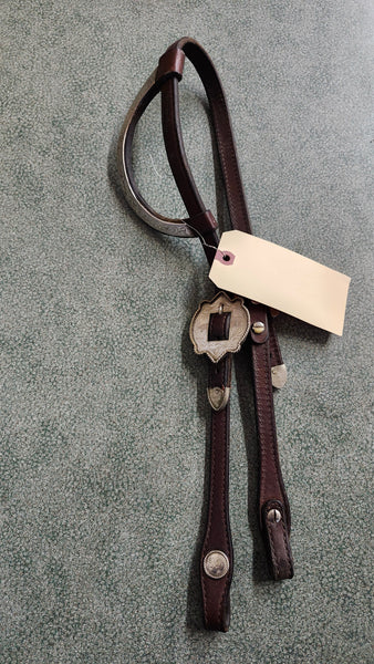 Single Ear Silver Western Show Bridle