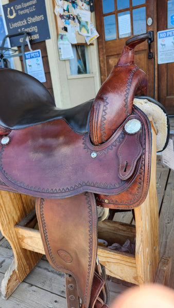 ON TRIAL 16" Tex Tan Tex-Flex Western Trail Saddle