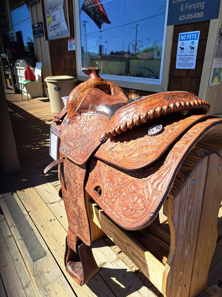 16" Champion Turf Vintage Western Equitation Show Saddle