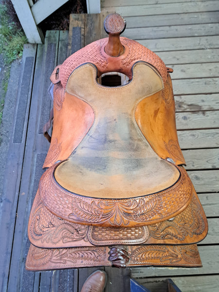 14" Jim Taylor Rocking T Reining Saddle