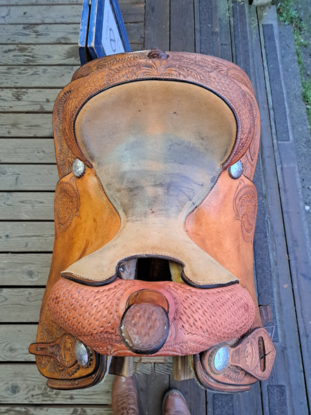 14" Jim Taylor Rocking T Reining Saddle