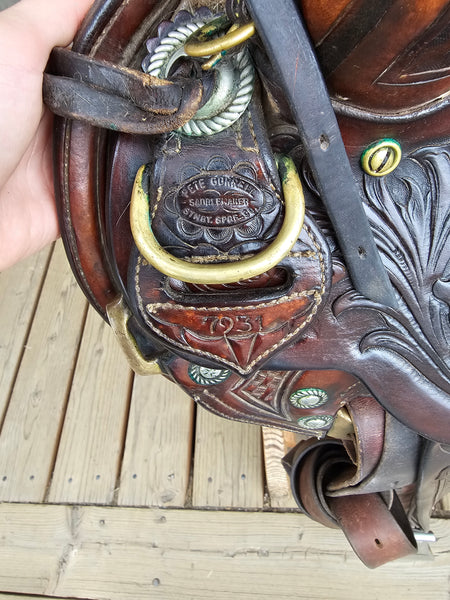 16" Pete Garrell Luellen Ranch Roper Saddle Package