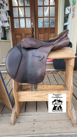 17.5" Bates Caprilli Close Contact Jump Saddle