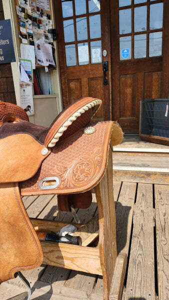 14" Circle Y Arizona Snowflake Barrel saddle