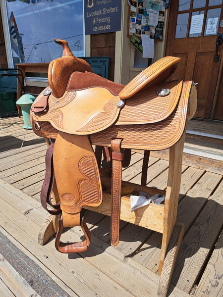 16" Hereford Tex Tan All Around Western Saddle