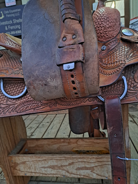 14" Jim Taylor Rocking T Reining Saddle