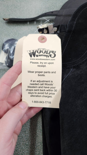NEW Medium Woods Western Wear Chaps w/ Belt and Conchos