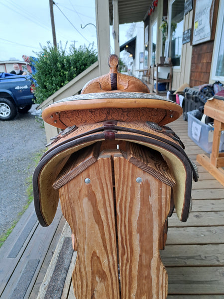 16.5" Blue Ribbon Western Equitation Show Saddle