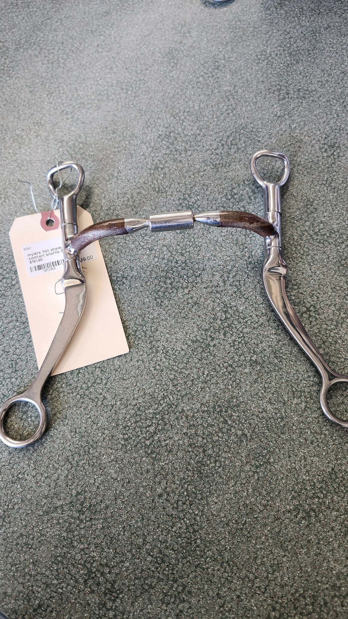 5" Myler Flat Shank Mullen Comfort Snaffle