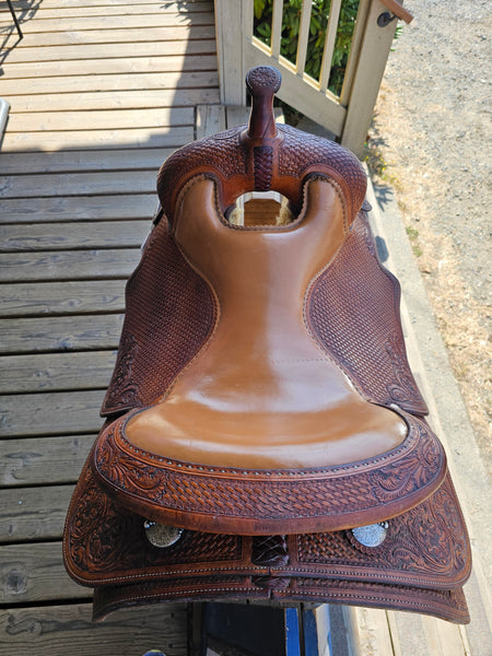 16.5" Bob's Custom Saddles Jordan Larson Reining Saddle