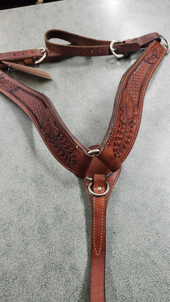 Tooled Roper Breast Collar