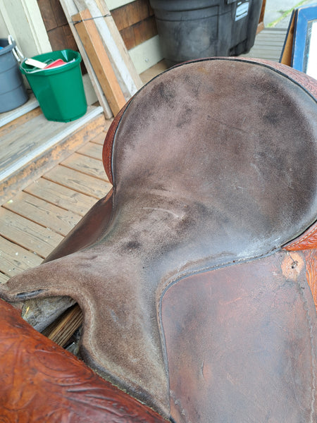 15" Tex-Tan Barrel Racing Saddle