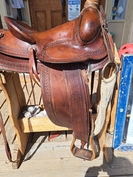 14" George Lawrence Vintage Ranch Saddle