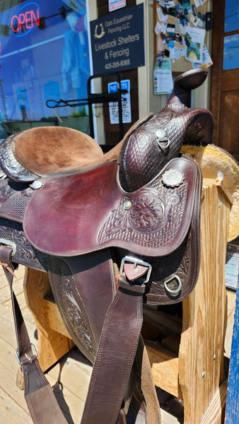 16" Circle Y Richard Shrake Resistance Free Western Equitaiton Show Saddle