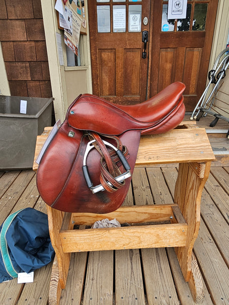 16.5" Stubben Edelweiss C.S. Junior Close Contact Jump Saddle