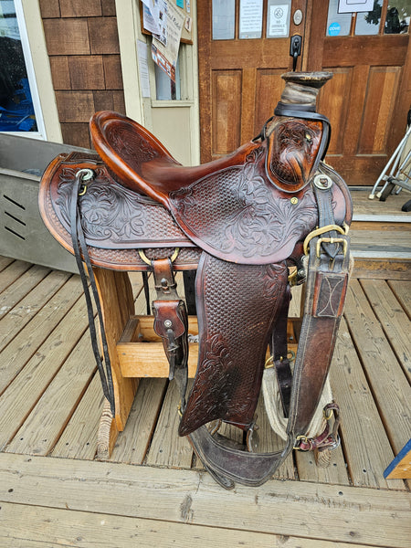 16" Pete Garrell Luellen Ranch Roper Saddle Package