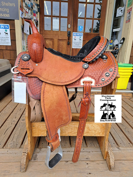 14" Double J Pozzi Pro Racer Barrel Saddle