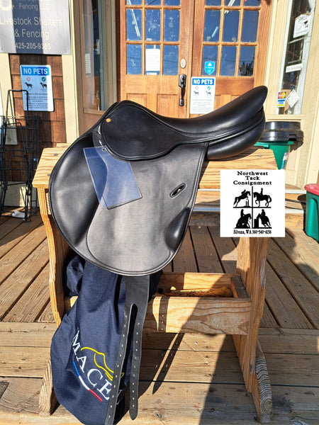 16.5" Macel Rafale S Monoquartier Jumping Saddle