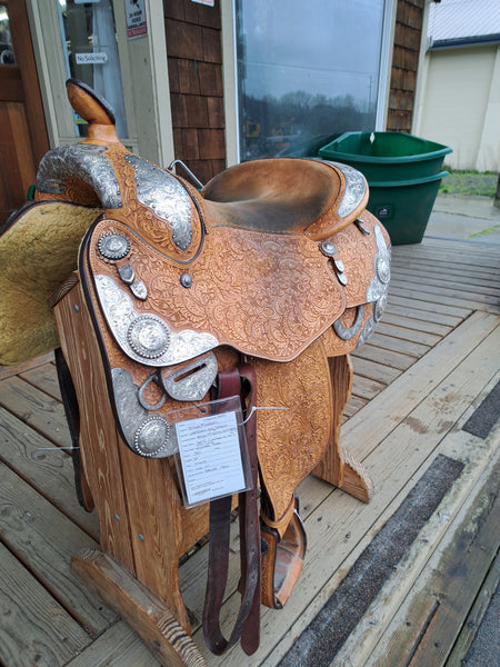 16.5" Blue Ribbon Western Equitation Show Saddle