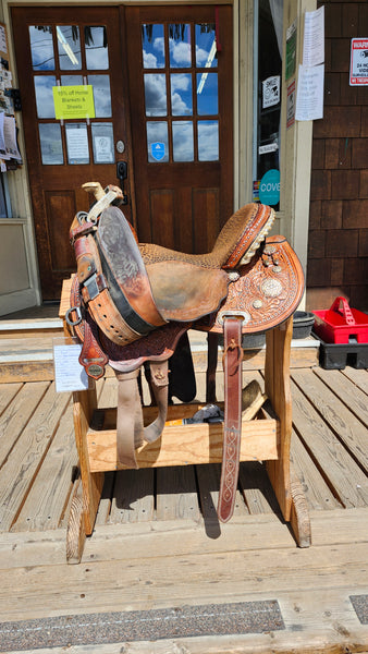 14" Martha Josey Cirlce Y  Barrel saddle