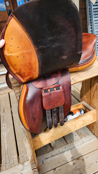 17.5" State Line Tack Harry Dabbs Close Contact Jump Saddle