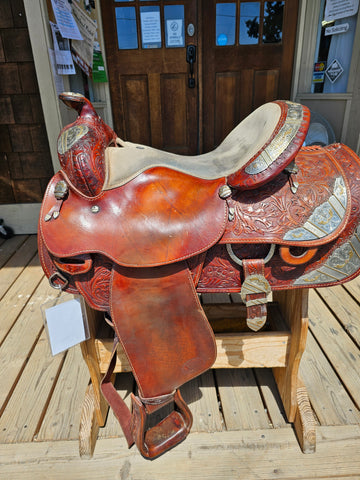 ON TRIAL 16" Silver Royal Western Equitation Saddle Package