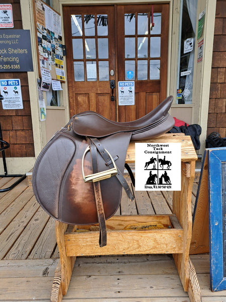 17.5" Collegiate Art All Purpose English Saddle