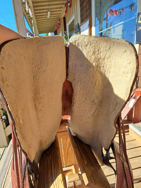 15" Vintage TexTan Western Saddle