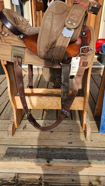 17" Big Horn Cordura Western Trail Saddle