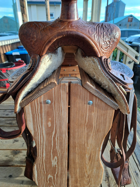 15" Vintage Keyston Western Saddle