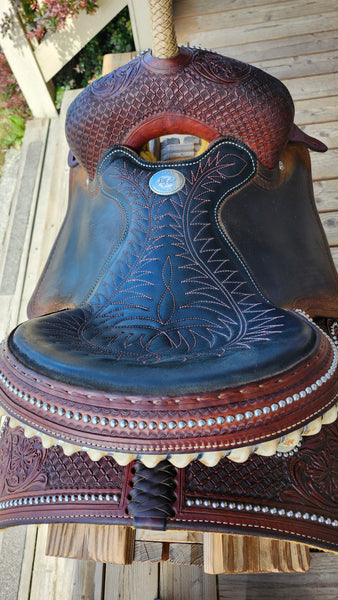 ON TRIAL 14.5" Billy Cook Barrel Saddle 1930