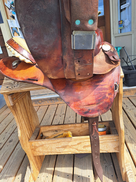 15" Lamb Co Barrel Racing Saddle