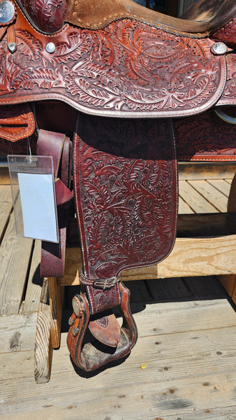 15.5" Hereford Tex Tan Western Equitation Show Saddle