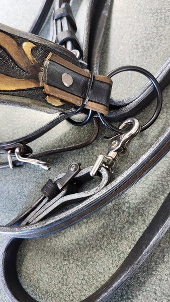 Thunder basin Equine Custom Bridle with reins