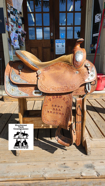 17" Mary's Custom Tack Western Equitation Show Saddle