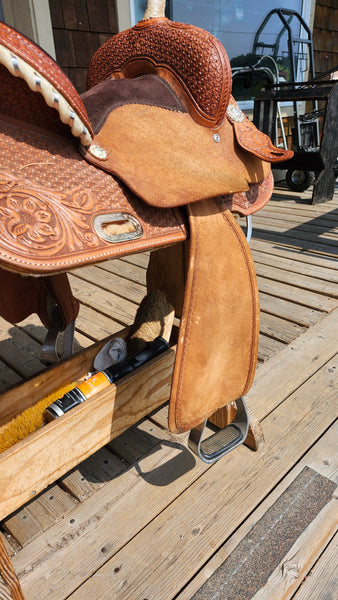 14" Circle Y Arizona Snowflake Barrel saddle