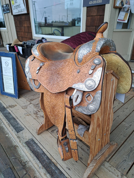 16.5" Blue Ribbon Western Equitation Show Saddle