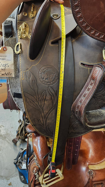 17" Adjustable Bad Dog Ranch Brumby Poley Australian Stock Saddle