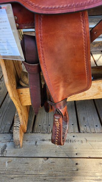 16" Crates Round Skirt Western Trail Saddle