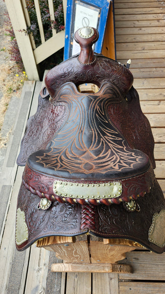 15.5" Hereford Tex Tan Western Equitation Show Saddle