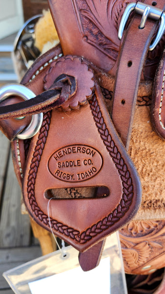 15" Henderson Saddle Co Wade Ranch Roper Saddle