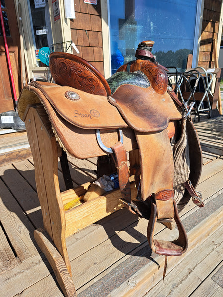 15" Stray Star Custom Roping Saddle Package