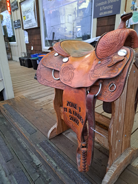 14" Jim Taylor Rocking T Reining Saddle