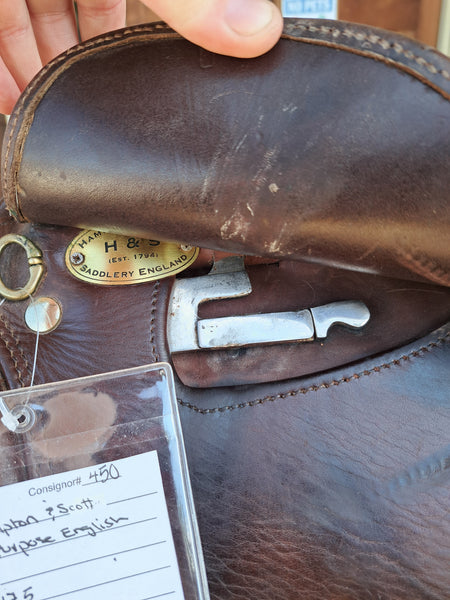 17.5" Hampton & Scott All Purpose English Saddle