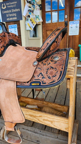 15" Blue Ridge All Around Ranch Saddle